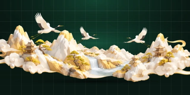 江山美景画